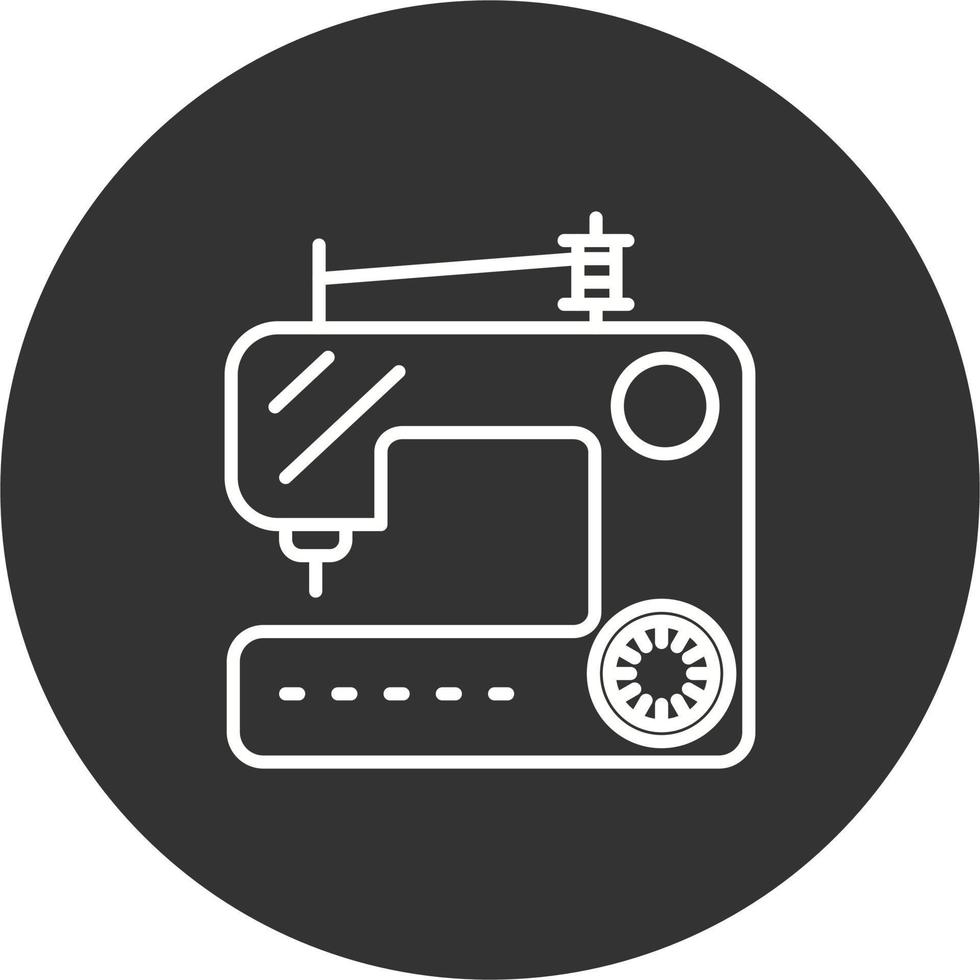 ícone de vetor de máquina de costura