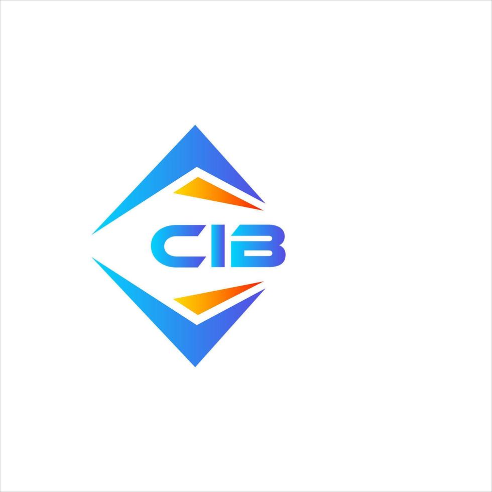 cib abstrato tecnologia logotipo Projeto em branco fundo. cib criativo iniciais carta logotipo conceito. vetor