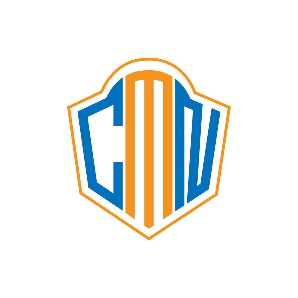cmn abstrato monograma escudo logotipo Projeto em branco fundo. cmn criativo iniciais carta logotipo. vetor