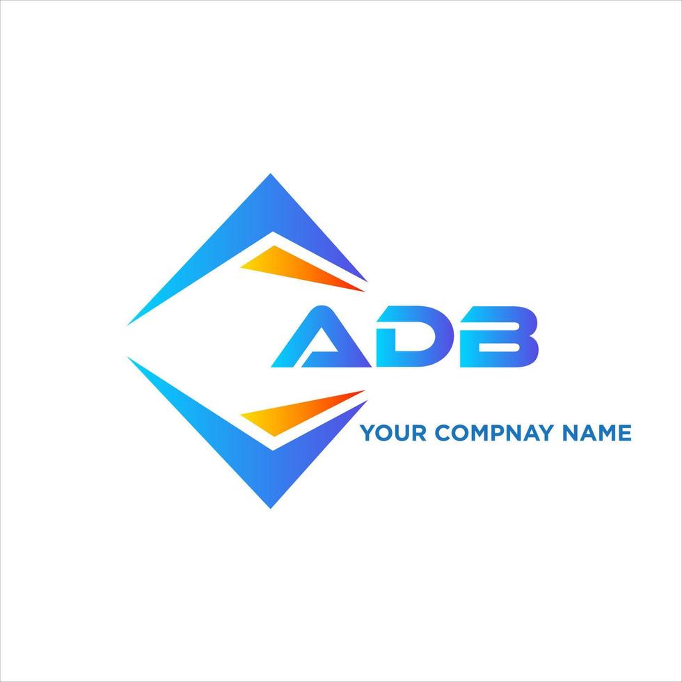 adb abstrato tecnologia logotipo Projeto em branco fundo. adb criativo iniciais carta logotipo conceito. vetor