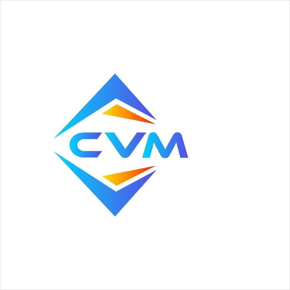 cvm abstrato tecnologia logotipo Projeto em branco fundo. cvm criativo iniciais carta logotipo conceito. vetor