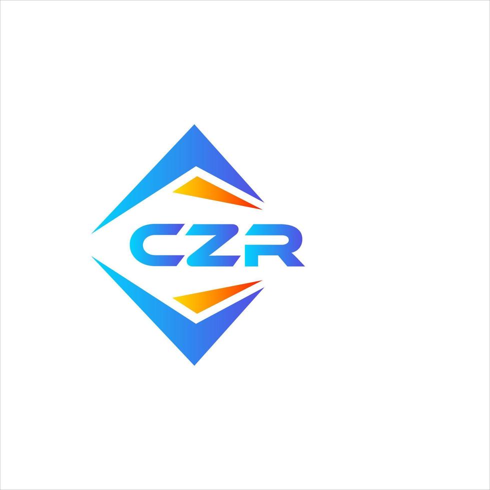 czr abstrato tecnologia logotipo Projeto em branco fundo. czr criativo iniciais carta logotipo conceito. vetor