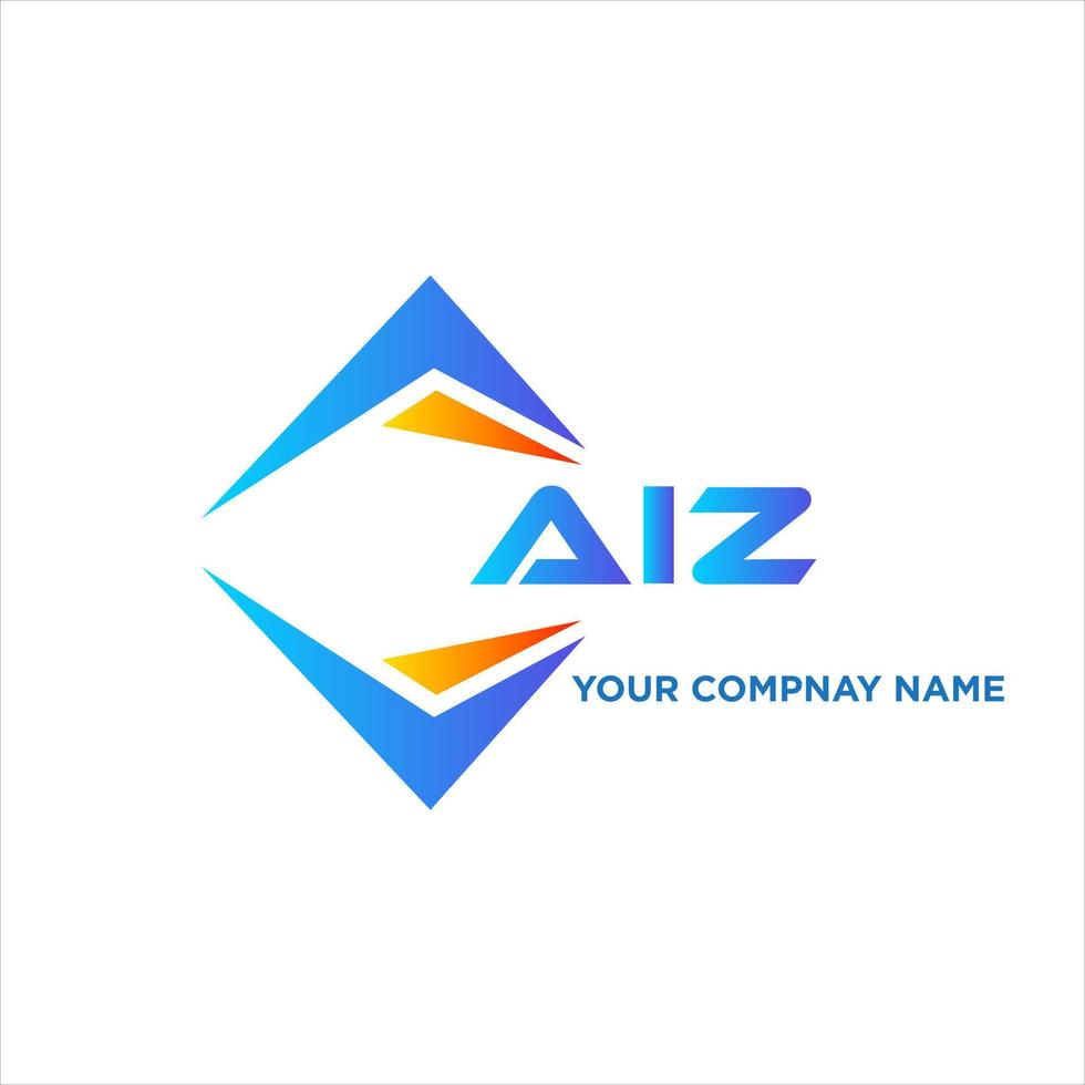 aiz abstrato tecnologia logotipo Projeto em branco fundo. aiz criativo iniciais carta logotipo conceito. vetor