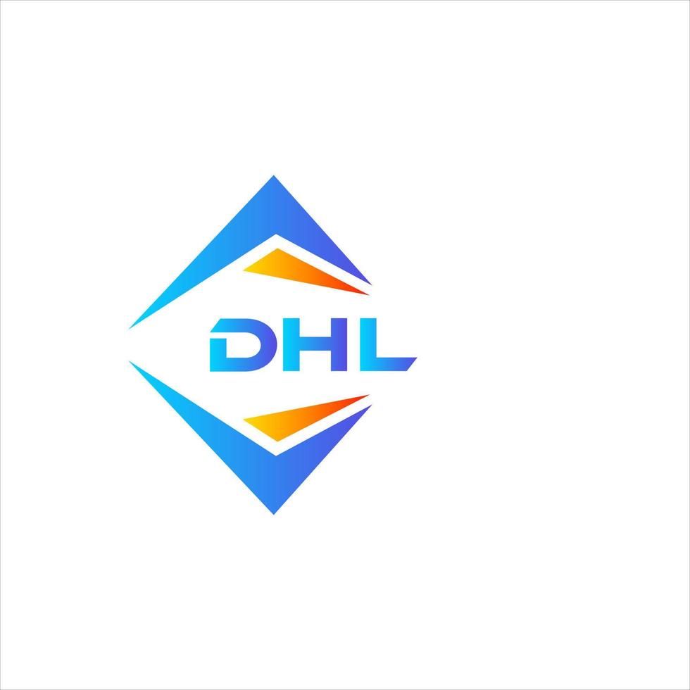 dhl abstrato tecnologia logotipo Projeto em branco fundo. dhl criativo iniciais carta logotipo conceito. vetor