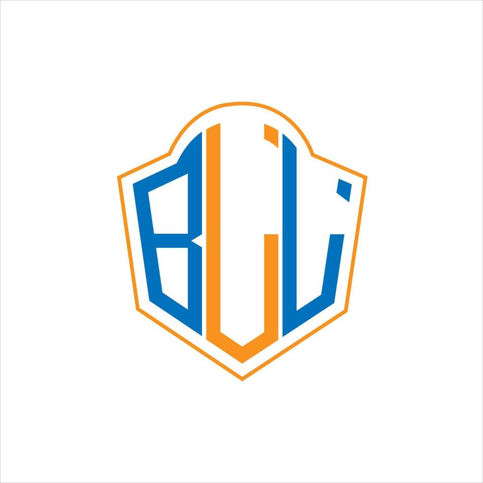 bll abstrato monograma escudo logotipo Projeto em branco fundo. bll criativo iniciais carta logotipo. vetor