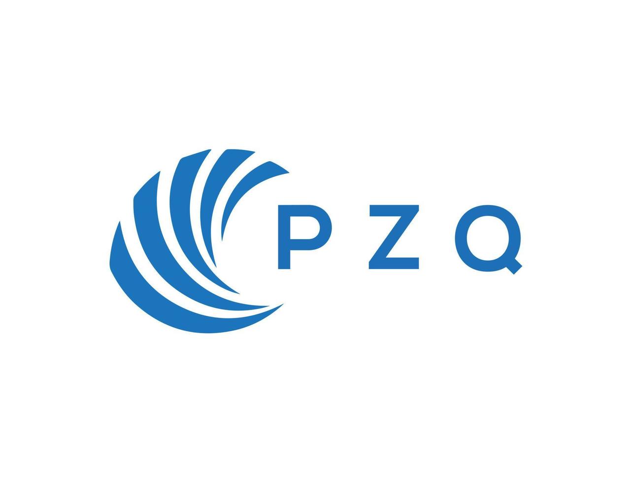 pzq carta logotipo Projeto em branco fundo. pzq criativo círculo carta logotipo conceito. pzq carta Projeto. vetor