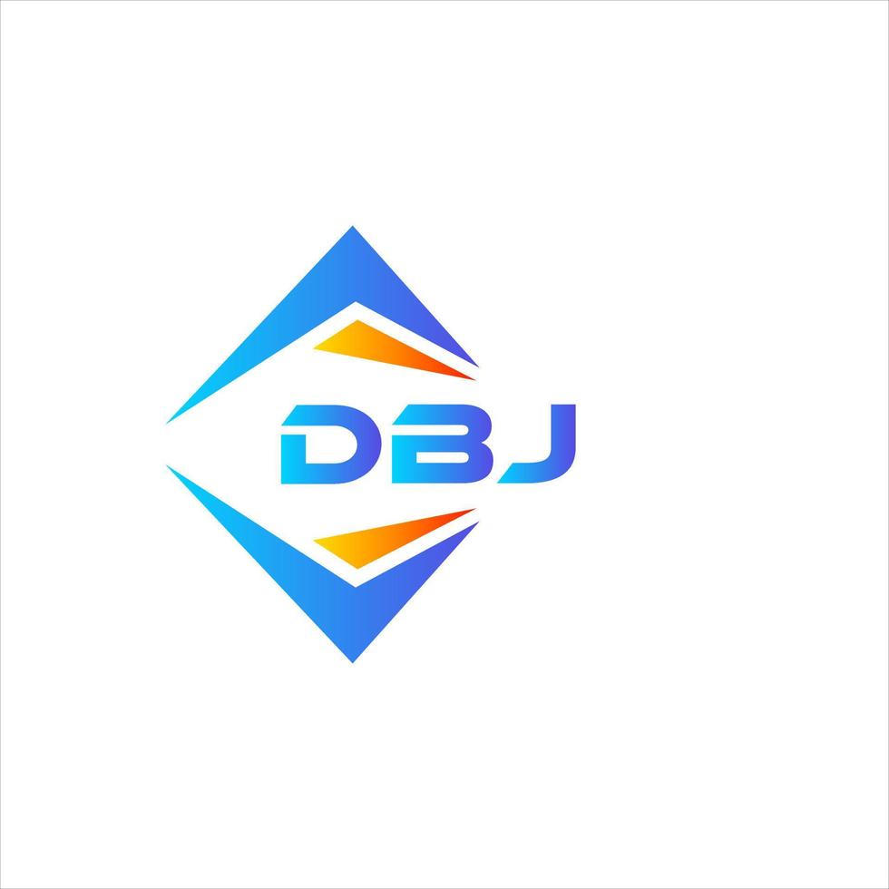 dbj abstrato tecnologia logotipo Projeto em branco fundo. dbj criativo iniciais carta logotipo conceito. vetor