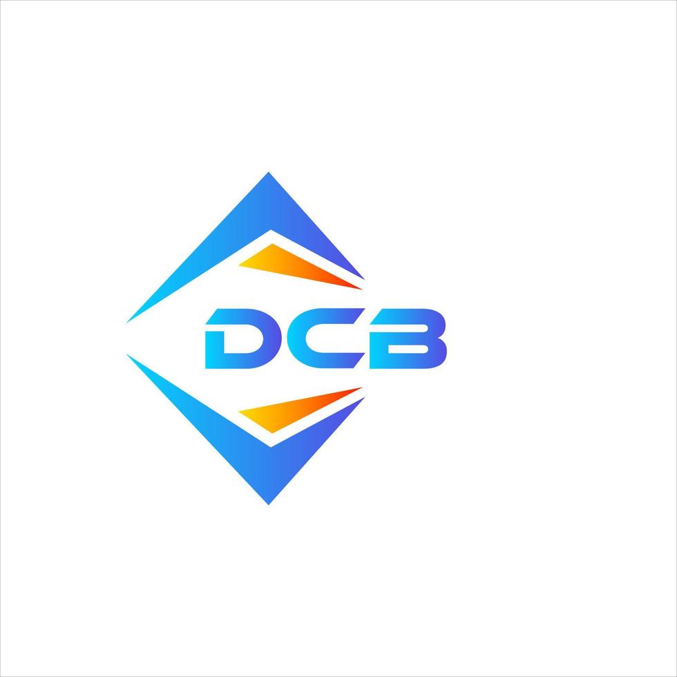 dcb abstrato tecnologia logotipo Projeto em branco fundo. dcb criativo iniciais carta logotipo conceito. vetor