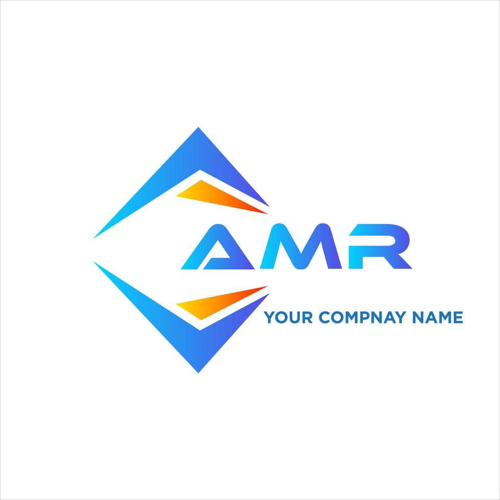 amr abstrato tecnologia logotipo Projeto em branco fundo. amr criativo iniciais carta logotipo conceito. vetor