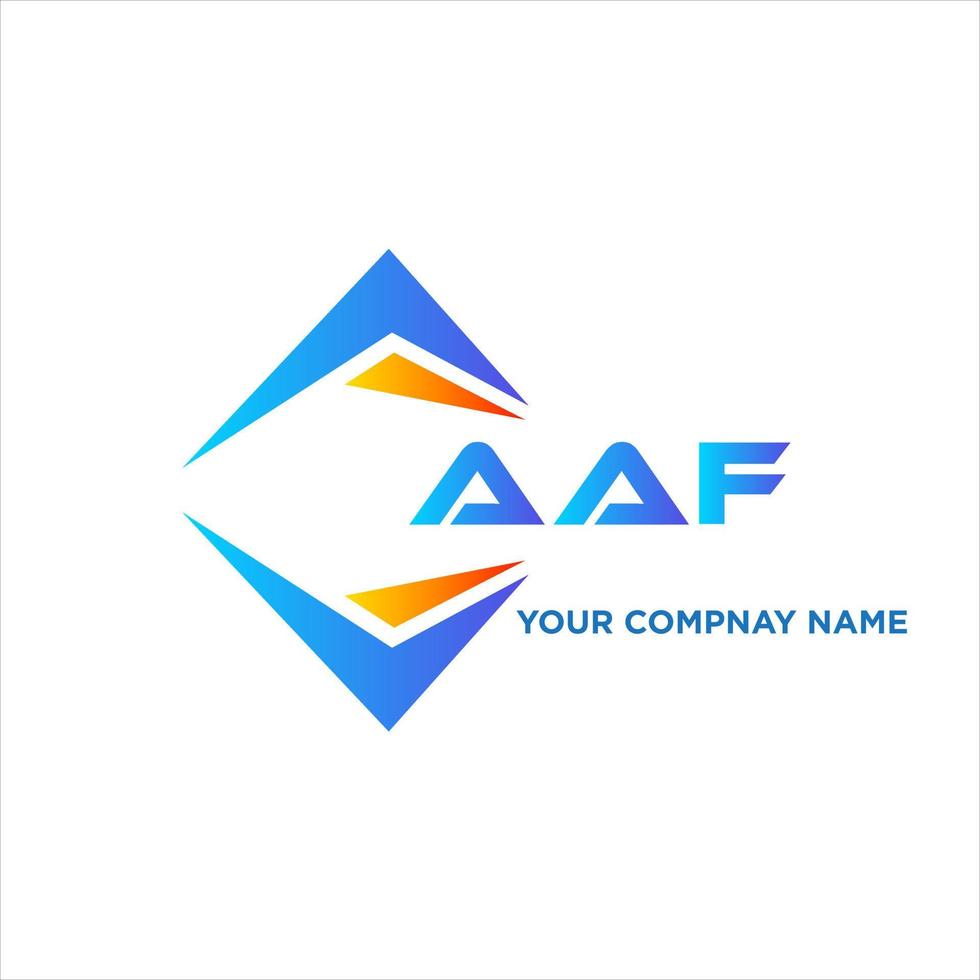 aaf abstrato tecnologia logotipo Projeto em branco fundo. aaf criativo iniciais carta logotipo conceito. vetor