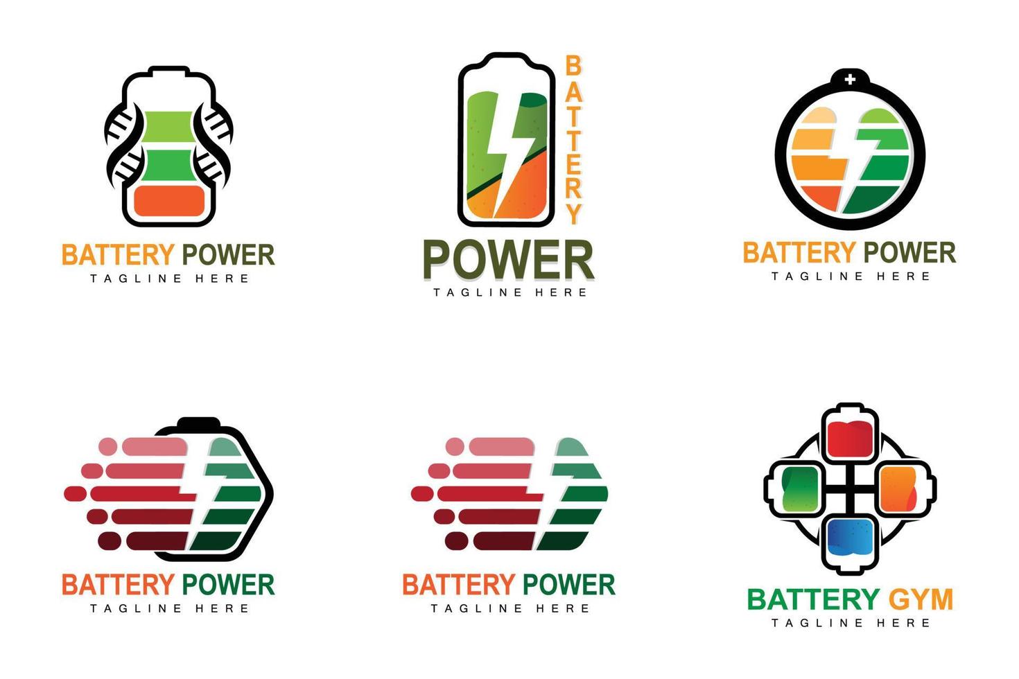 design de logotipo de bateria, ilustração de carregamento de tecnologia, vetor de marca da empresa