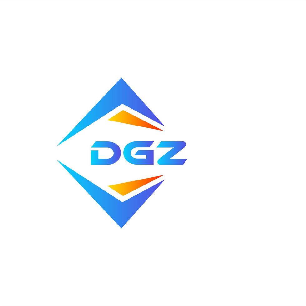 dgz abstrato tecnologia logotipo Projeto em branco fundo. dgz criativo iniciais carta logotipo conceito. vetor
