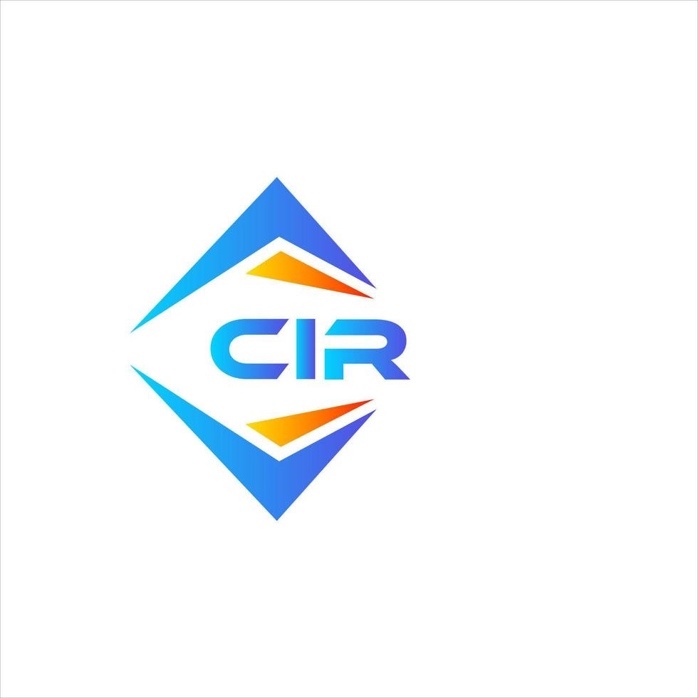 cir abstrato tecnologia logotipo Projeto em branco fundo. cir criativo iniciais carta logotipo conceito. vetor