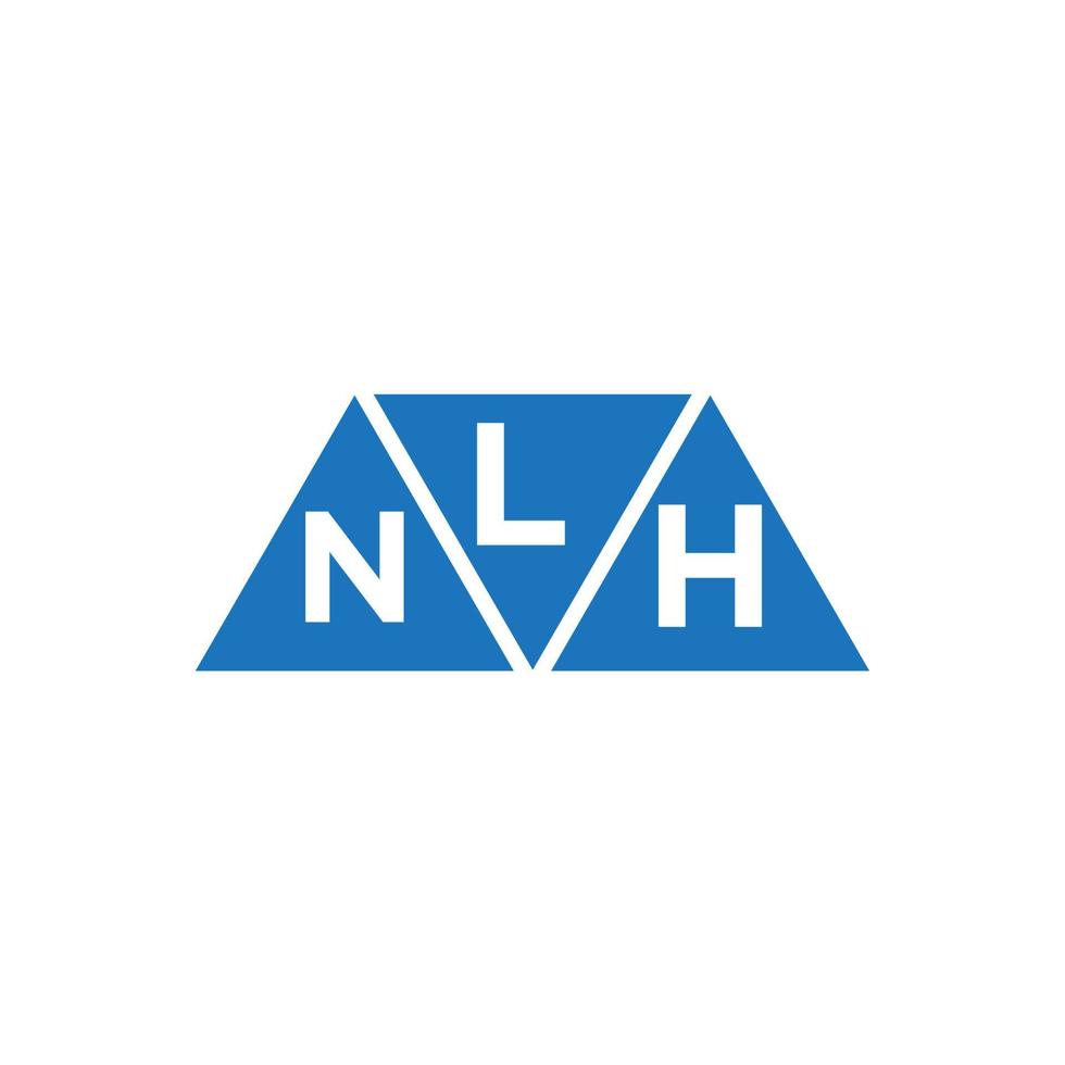 lnh abstrato inicial logotipo Projeto em branco fundo. lnh criativo iniciais carta logotipo conceito. vetor