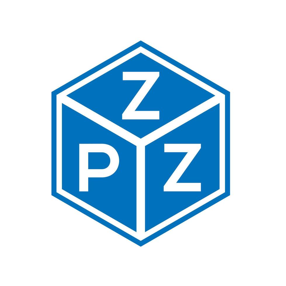 design de logotipo de carta zpz em fundo branco. conceito de logotipo de letra de iniciais criativas zpz. design de letra zpz. vetor