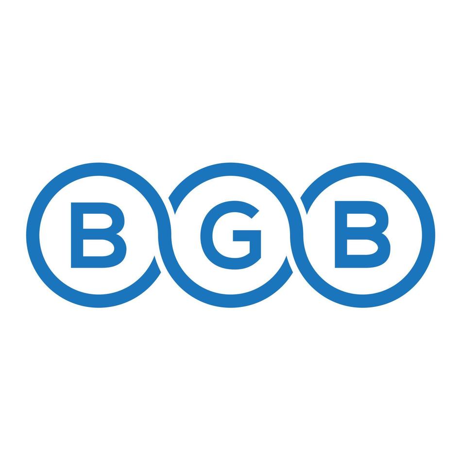 design de logotipo de carta bgb em fundo branco. conceito de logotipo de carta de iniciais criativas bgb. design de letra bgb. vetor