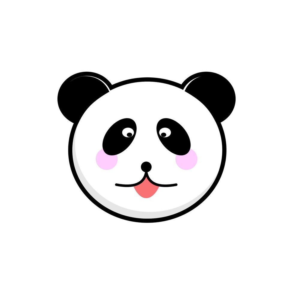 fofa panda personagem vetor