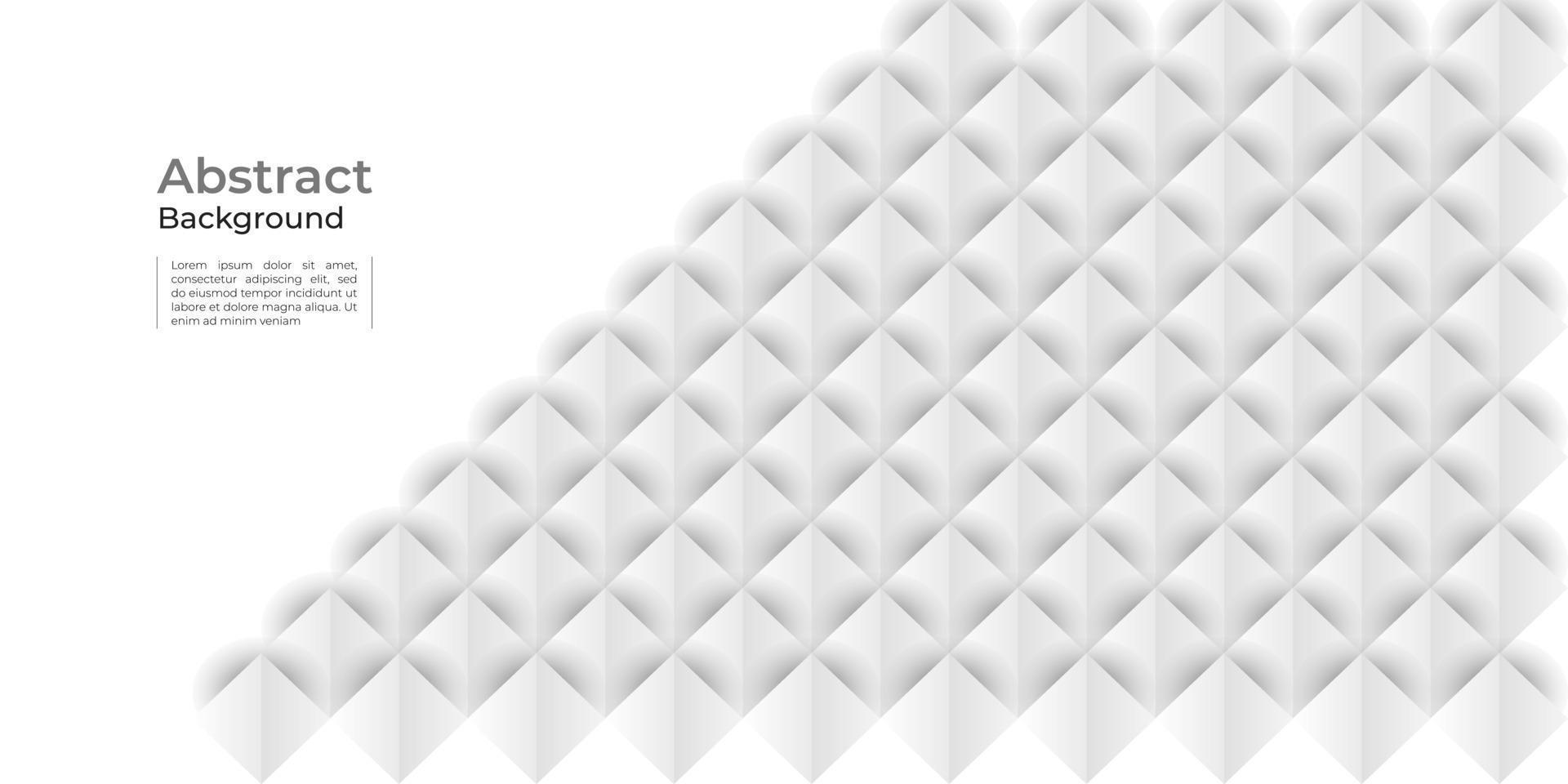 fundo abstrato de textura geométrica branca vetor