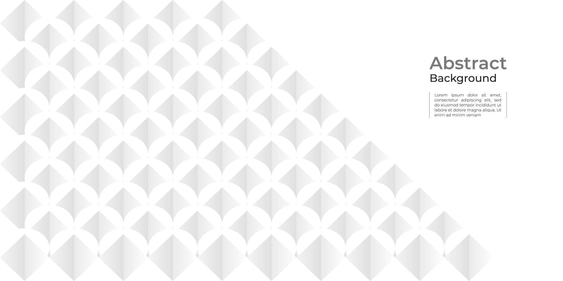 fundo abstrato de textura geométrica branca vetor