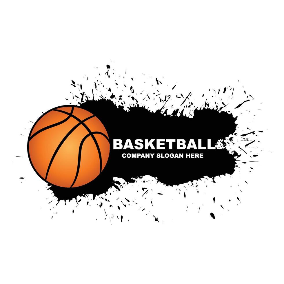 basquetebol logotipo vetor, mundo Esportes, Projeto para equipes, adesivos, bandeiras, tela impressão vetor