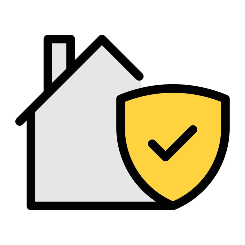 ilustração vetorial de seguro de casa em ícones de símbolos.vector de qualidade background.premium para conceito e design gráfico. vetor
