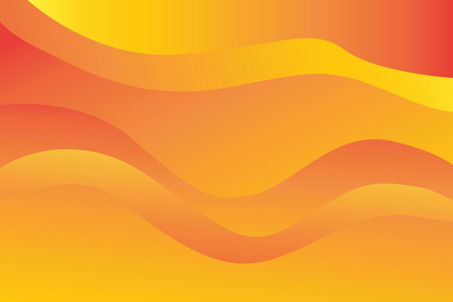 fundo laranja abstrato da onda vetor