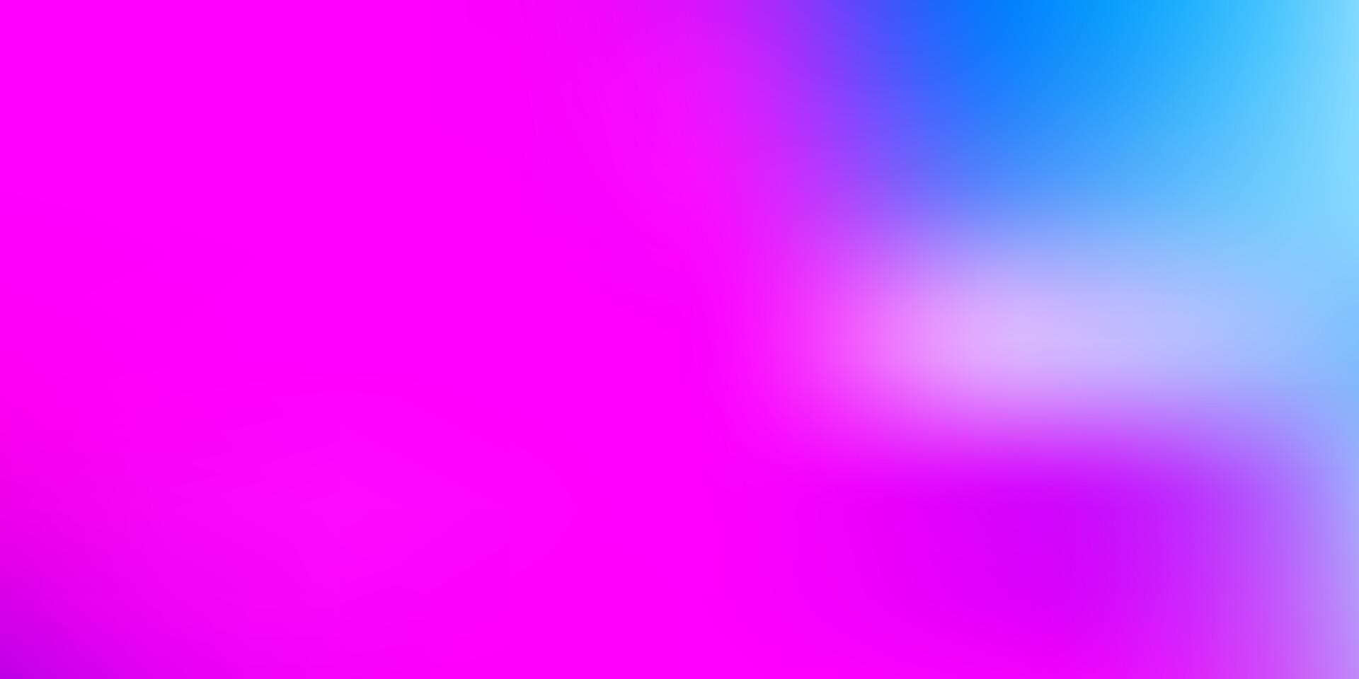 modelo de desfoque gradiente de vetor rosa claro e azul.