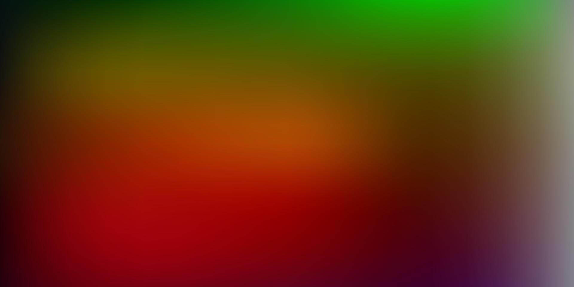 padrão de desfoque gradiente de vetor verde escuro e vermelho.