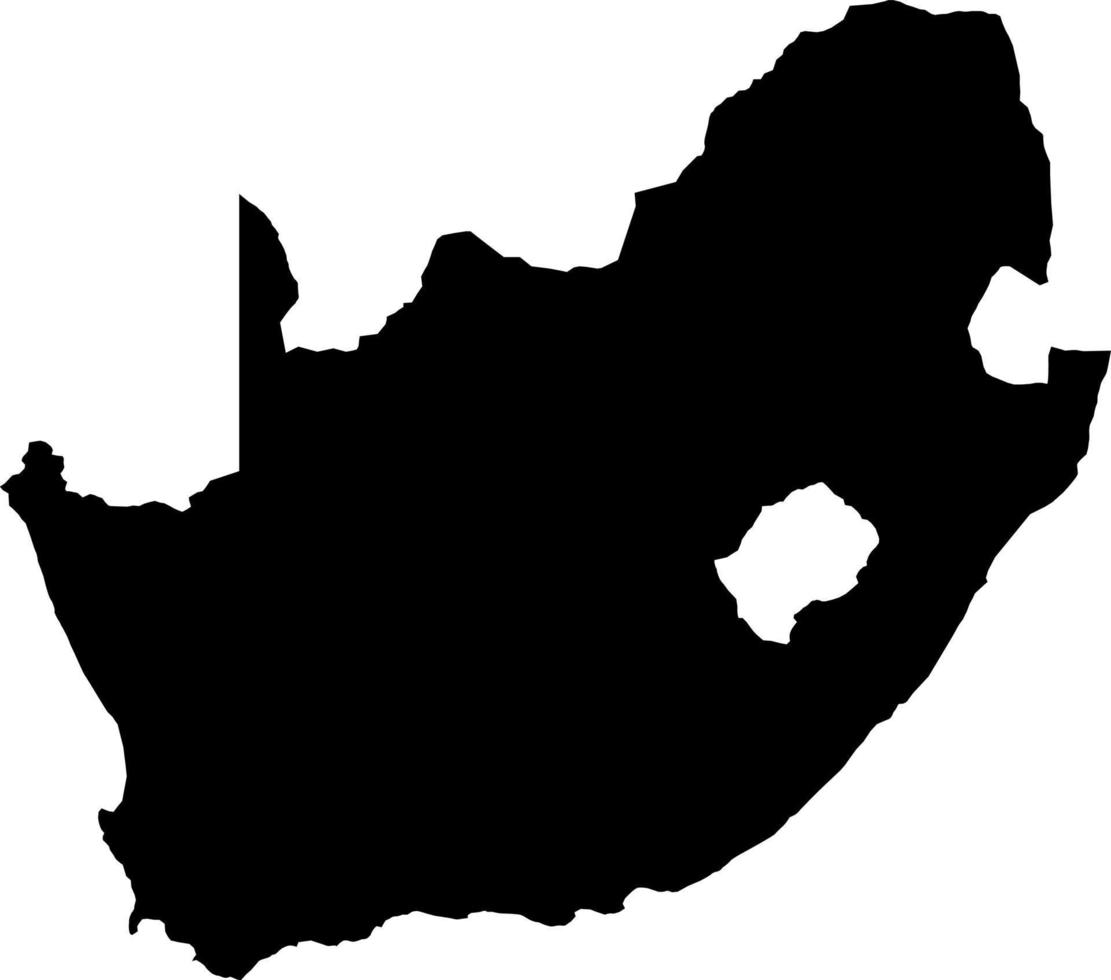 África sul África mapa vetor mapa.mão desenhado minimalismo estilo.