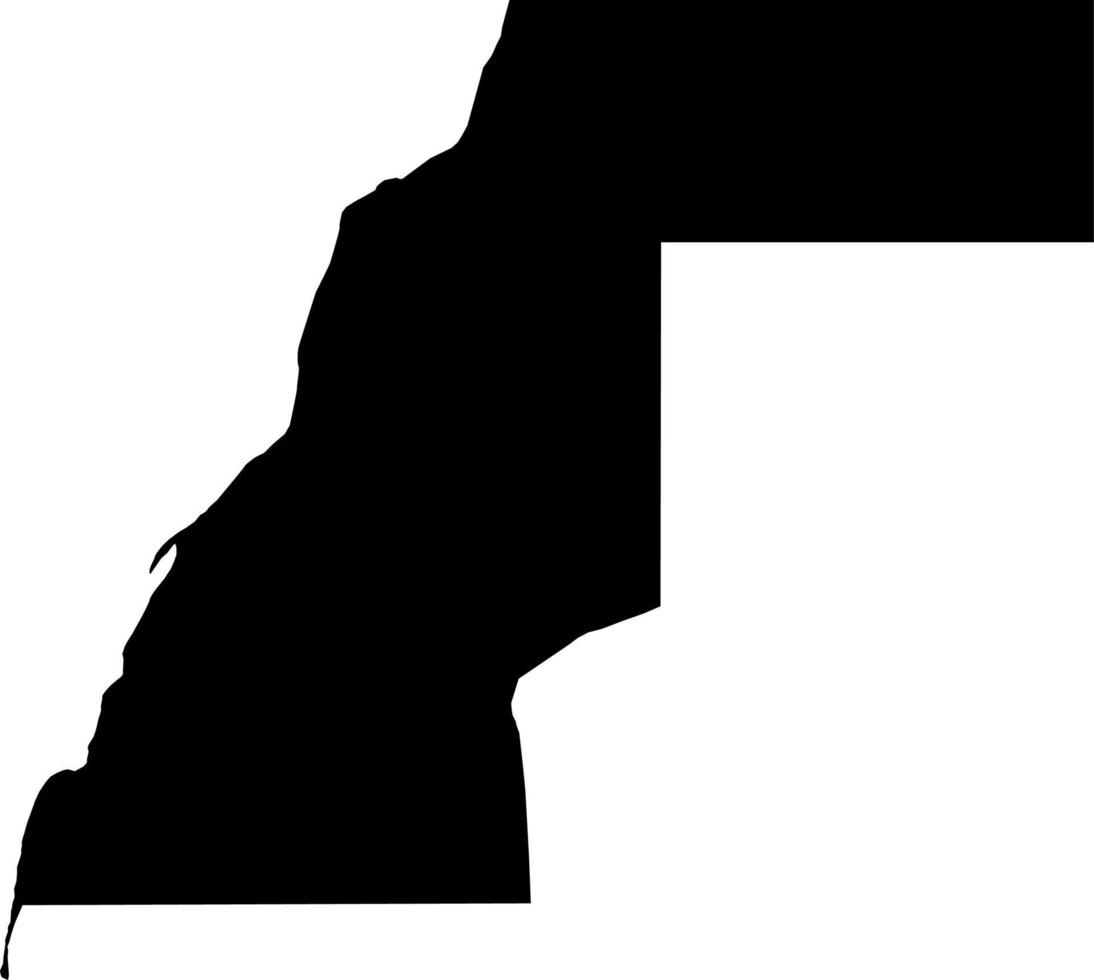 África ocidental sahara mapa vetor mapa.mão desenhado minimalismo estilo.