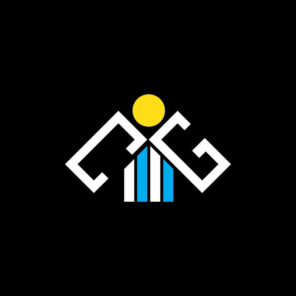 design criativo do logotipo da carta cg com gráfico vetorial, logotipo cg simples e moderno. vetor
