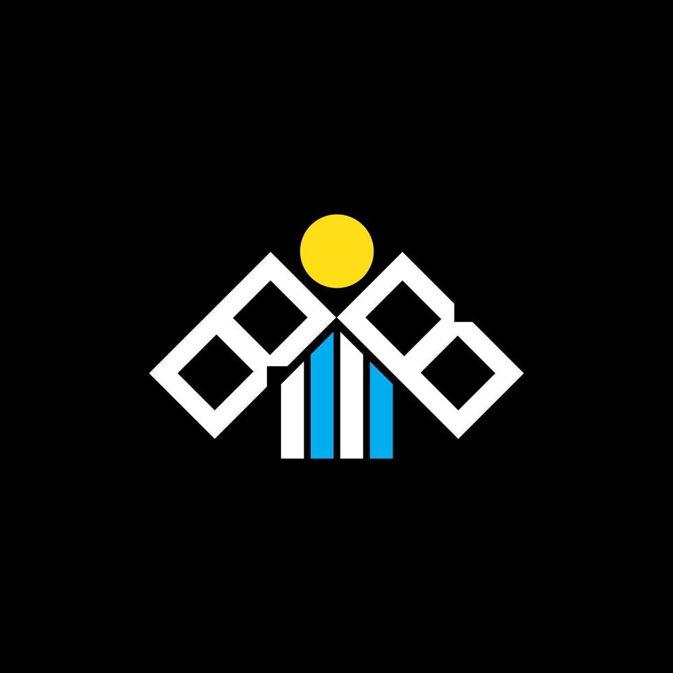 design criativo do logotipo da carta bb com gráfico vetorial, logotipo simples e moderno do bb. vetor