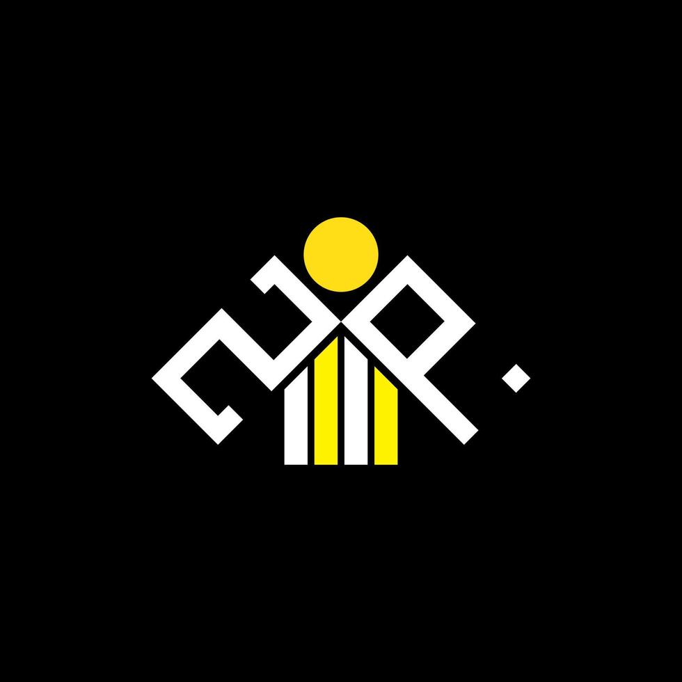 design criativo do logotipo da carta zp com gráfico vetorial, logotipo simples e moderno do zp. vetor