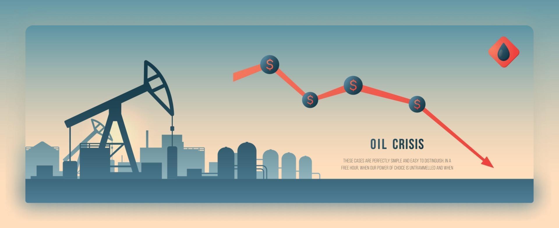 projeto de conceito da indústria de petróleo vetor