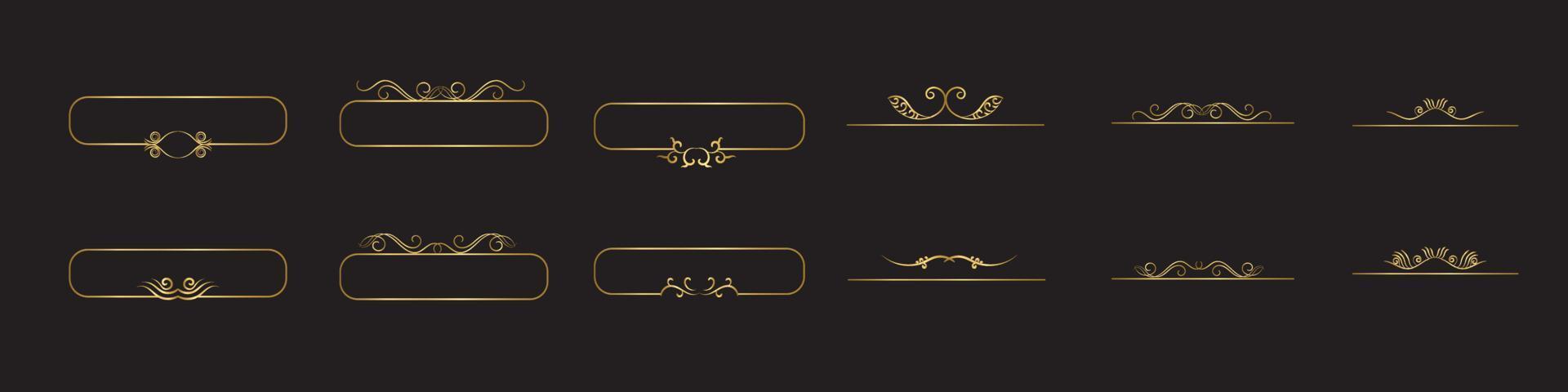conjunto de modelo de logotipo de luxo de letra inicial em arte vetorial para restaurante, hotel, heráldica, joias, moda e outras ilustrações vetoriais. vetor