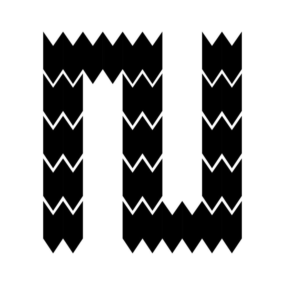 design de logotipo da letra n. vetor