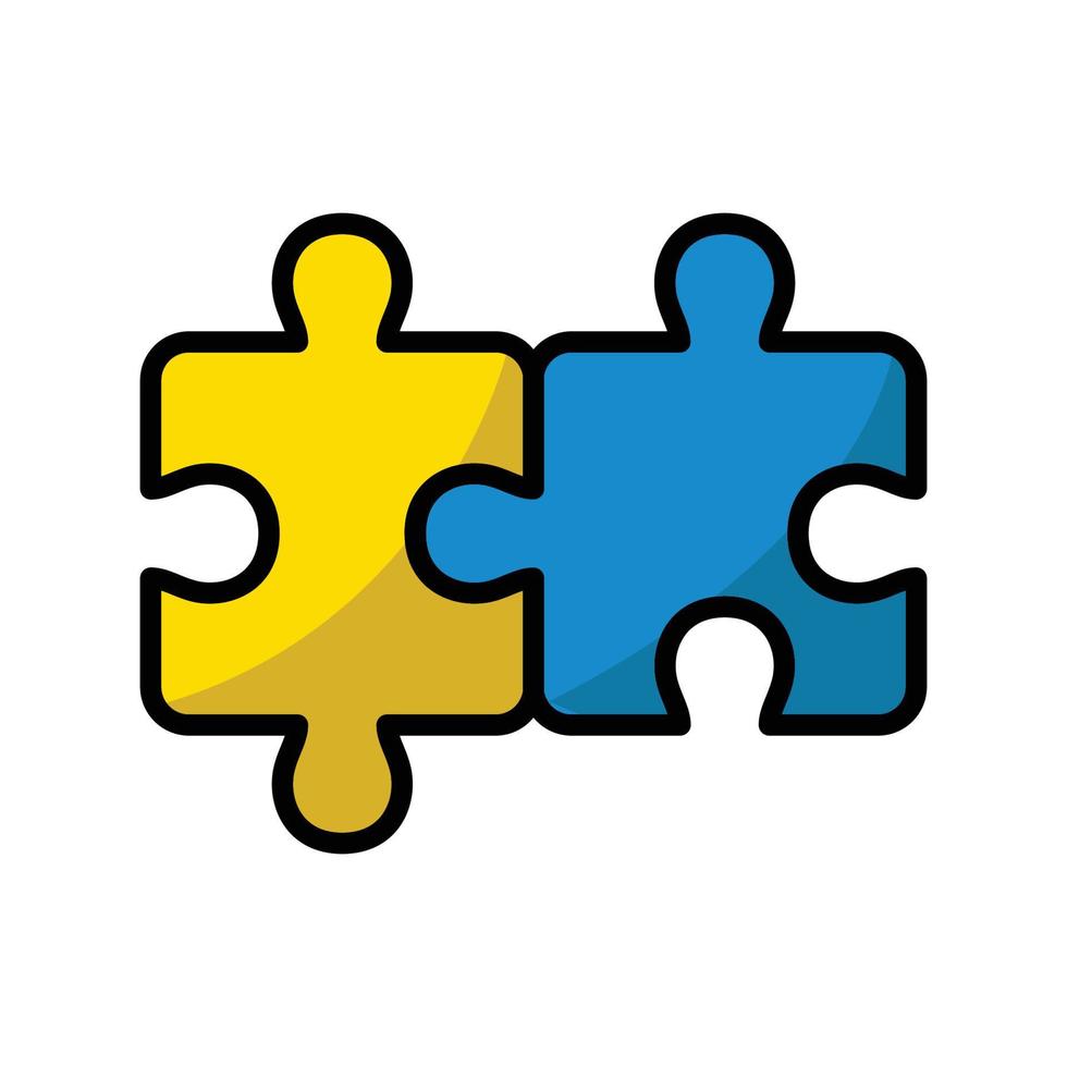 modelo de design de vetor de ícone de quebra-cabeça
