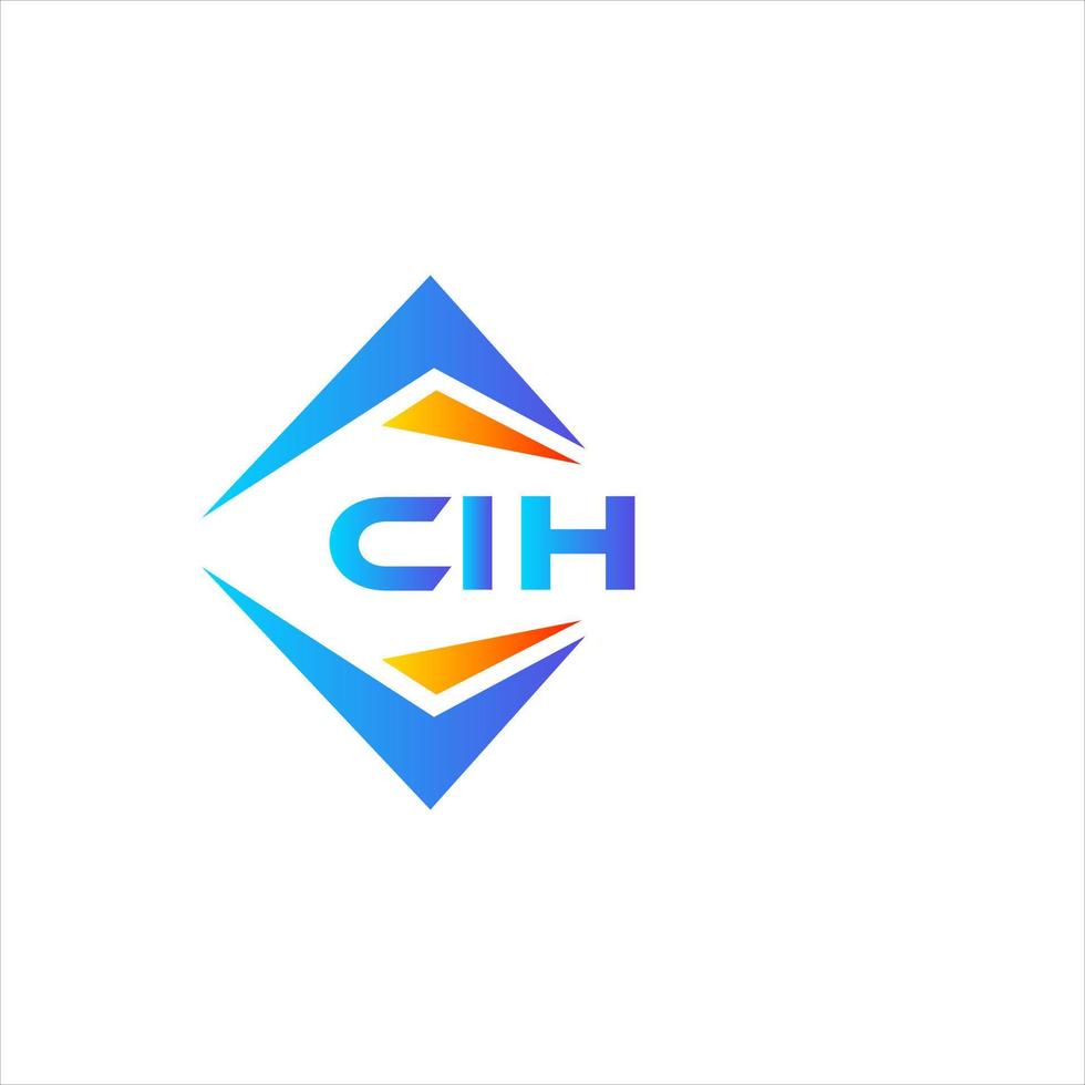 cih abstrato tecnologia logotipo Projeto em branco fundo. cih criativo iniciais carta logotipo conceito. vetor