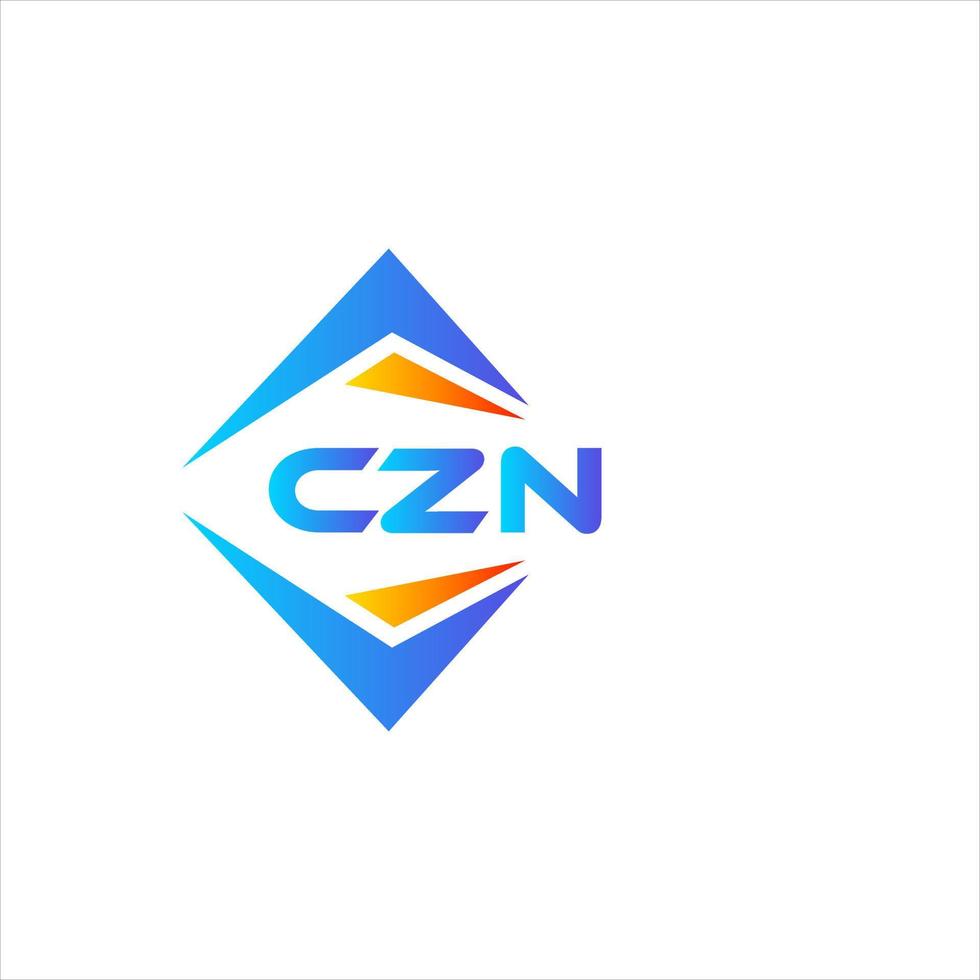 czn abstrato tecnologia logotipo Projeto em branco fundo. czn criativo iniciais carta logotipo conceito. vetor