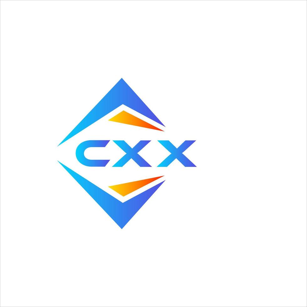 cxx abstrato tecnologia logotipo Projeto em branco fundo. cxx criativo iniciais carta logotipo conceito. vetor