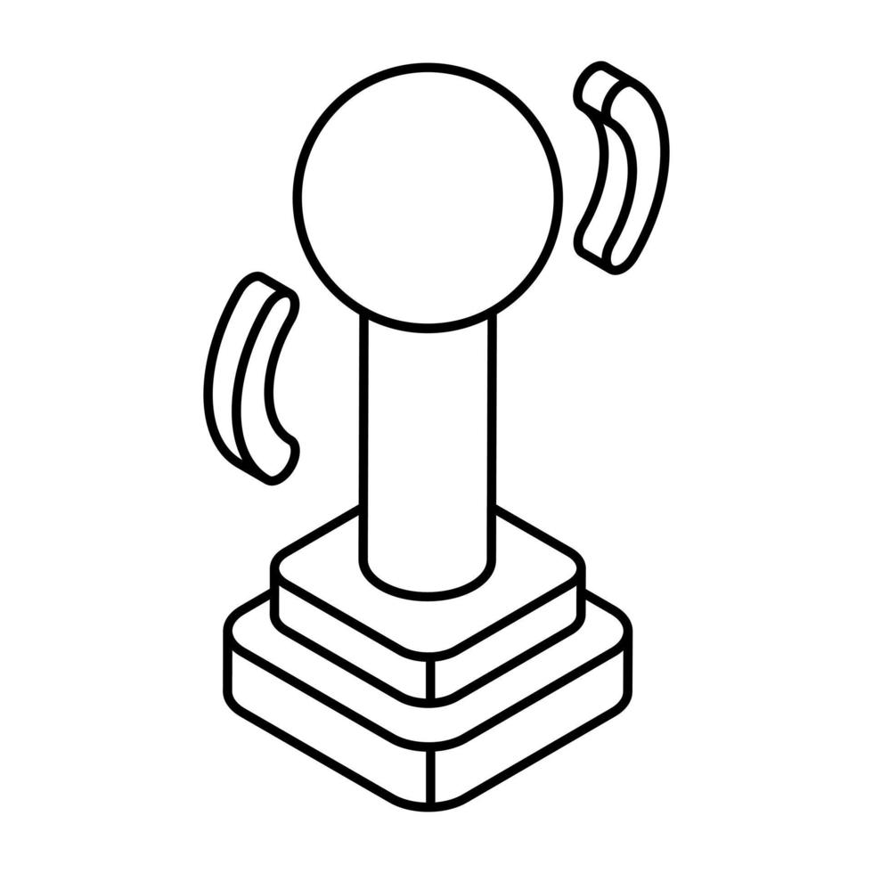 ícone de design moderno do joystick vetor