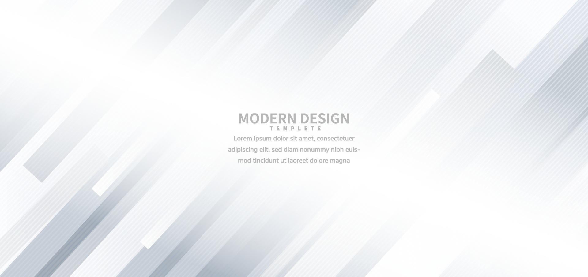 abstrato geométrico branco e cinza linhas diagonais fundo. você pode usar para design de brochura de modelo. vetor