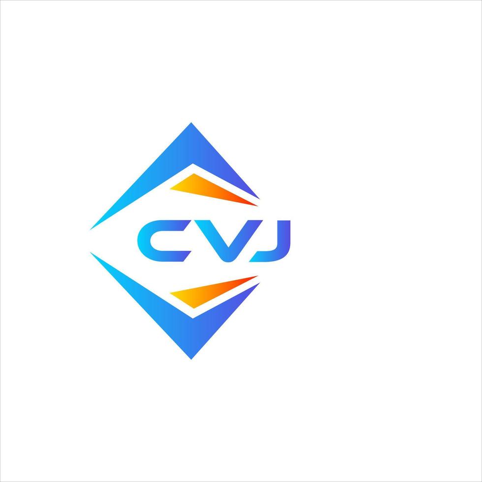 cvj abstrato tecnologia logotipo Projeto em branco fundo. cvj criativo iniciais carta logotipo conceito. vetor