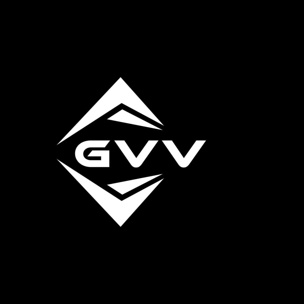 gvv abstrato tecnologia logotipo Projeto em Preto fundo. gvv criativo iniciais carta logotipo conceito. vetor