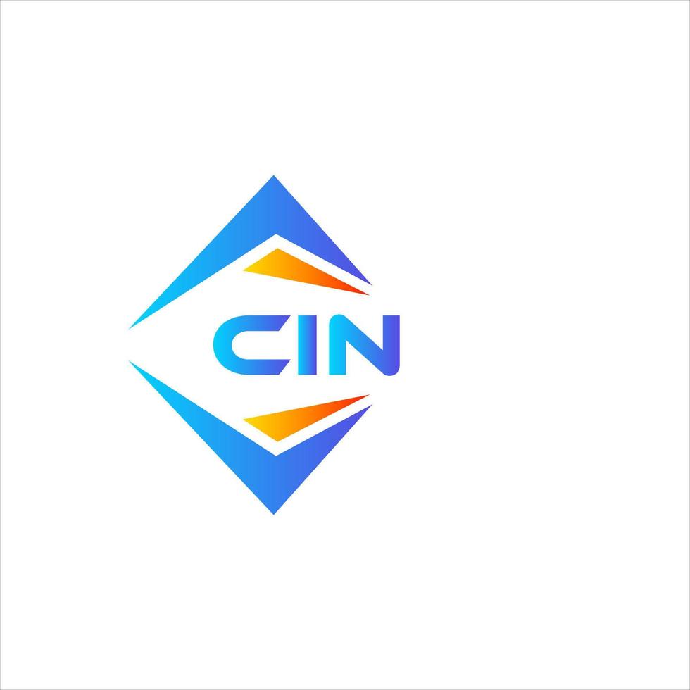 cin abstrato tecnologia logotipo Projeto em branco fundo. cin criativo iniciais carta logotipo conceito. vetor