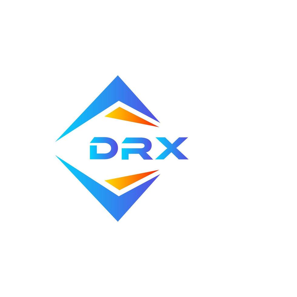 drx abstrato tecnologia logotipo Projeto em branco fundo. drx criativo iniciais carta logotipo conceito. vetor