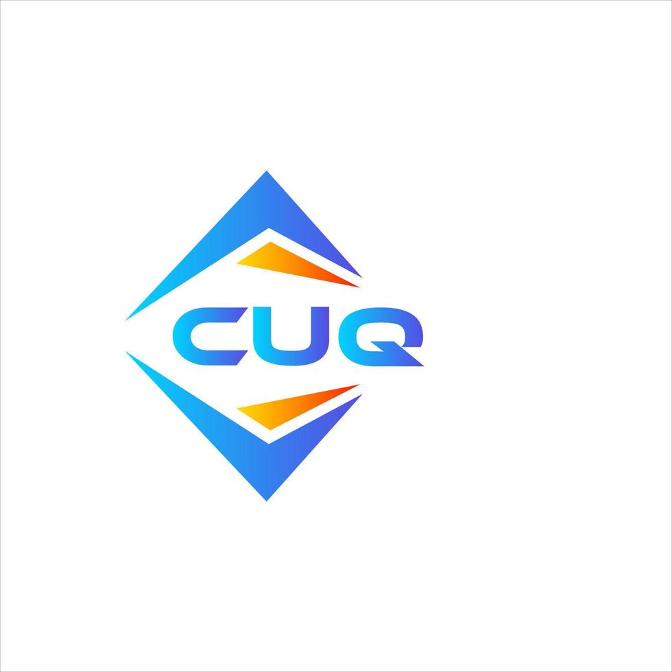 webcuq abstrato tecnologia logotipo Projeto em branco fundo. cuq criativo iniciais carta logotipo conceito. vetor