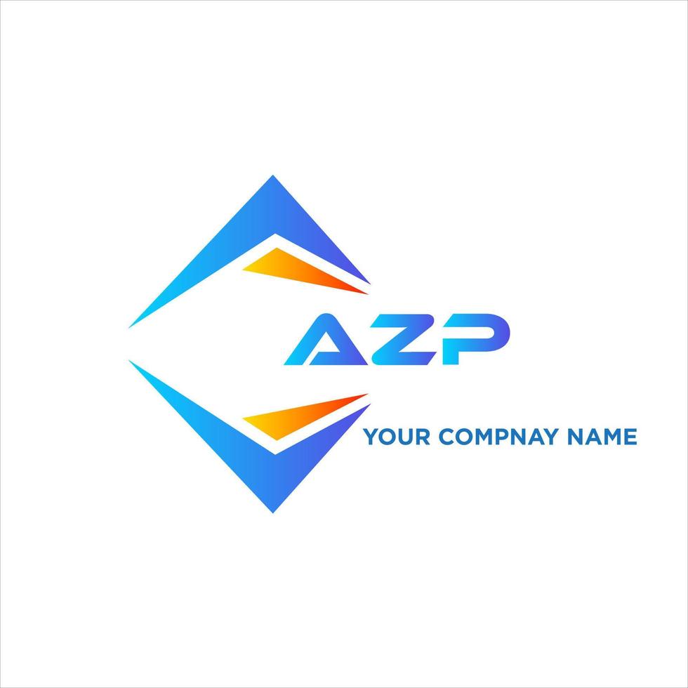 azp abstrato tecnologia logotipo Projeto em branco fundo. azp criativo iniciais carta logotipo conceito. vetor