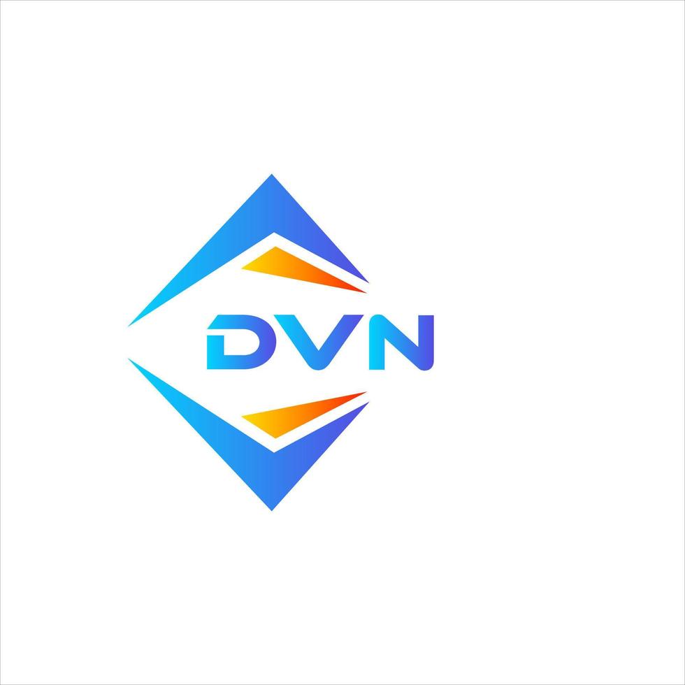dvn abstrato tecnologia logotipo Projeto em branco fundo. dvn criativo iniciais carta logotipo conceito. vetor