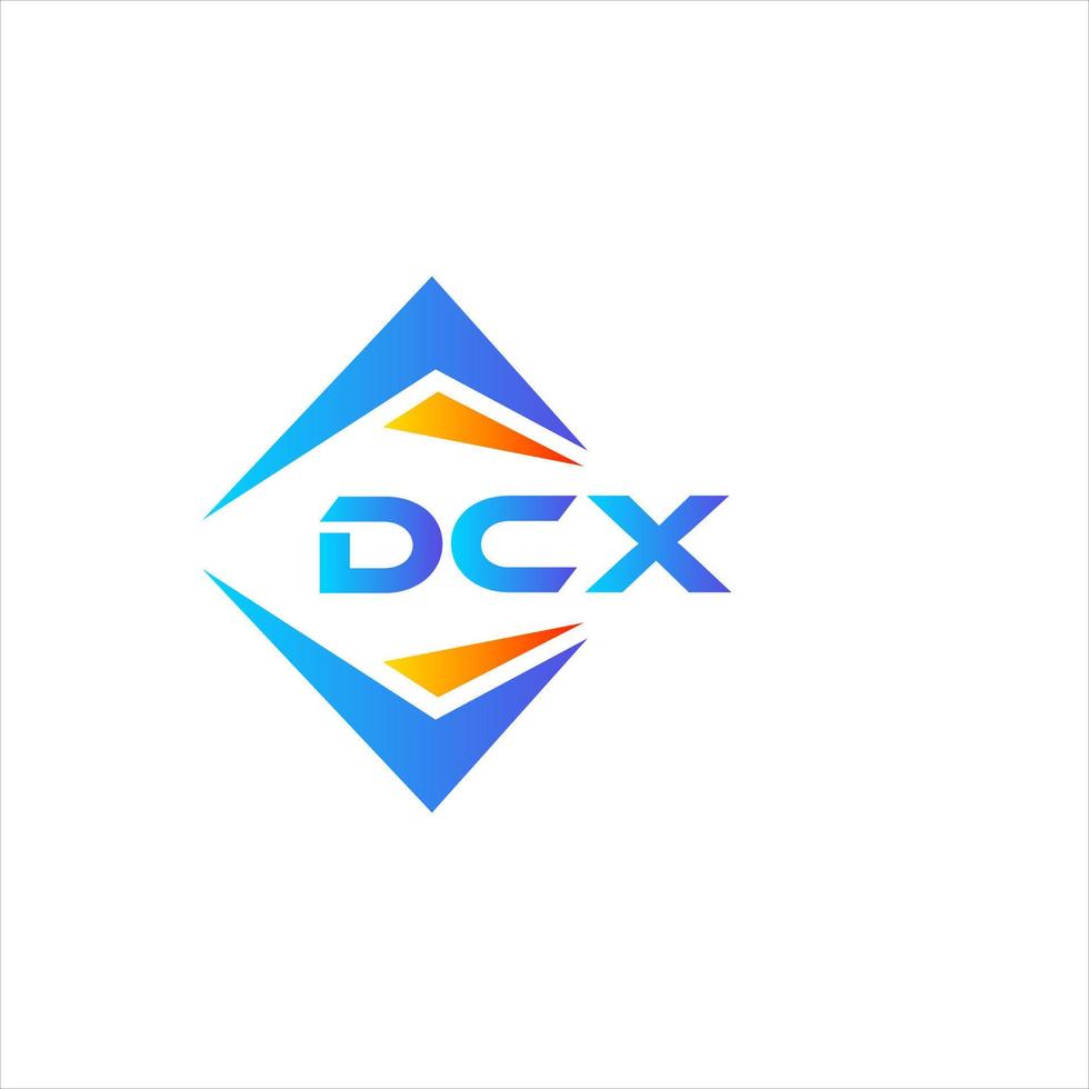 dcx abstrato tecnologia logotipo Projeto em branco fundo. dcx criativo iniciais carta logotipo conceito. vetor